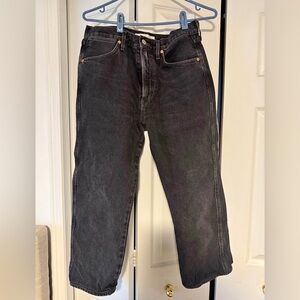 Citizens Of Humanity Black Straight Leg Jeans